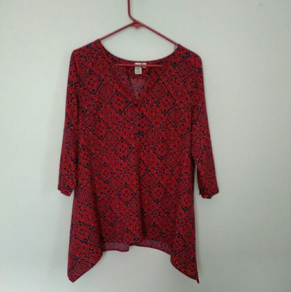 14th & Union 3/4 sleeve tunic top
